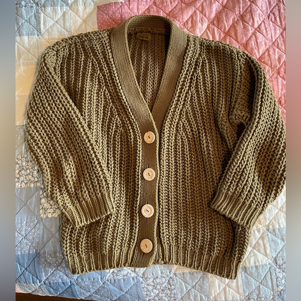 Babaa cardigan no18 mini Irish moss